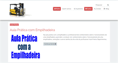 Desktop Screenshot of cursosoperadorempilhadeira.com.br