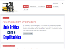 Tablet Screenshot of cursosoperadorempilhadeira.com.br